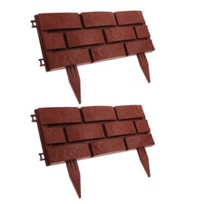  2 PCS Outdoor Garden Fence Plastic Border Edging Fencing Front Yard