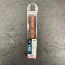 Leather Watch Band Alligator Embossed Brown Quick Release 12 MM Signature Comfor