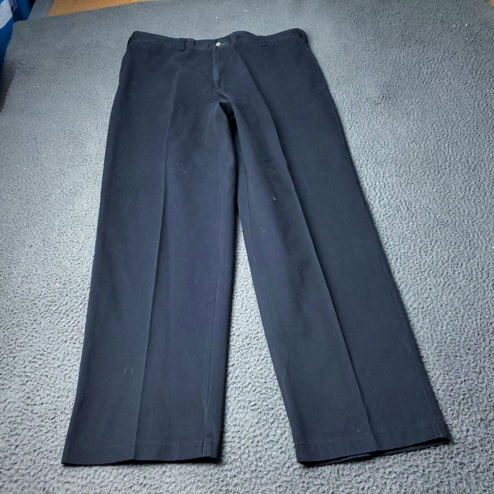 VINTAGE 90s Tommy Hilfiger Pants Mens 38x32 Black Chino Khaki Cotton Casual Golf