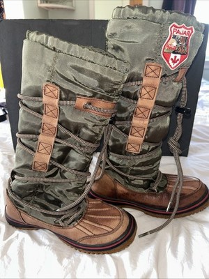 Pajar Canada Grip Women s Winter Tall Boots Brown Lined Waterproof US 5.5 Euro36