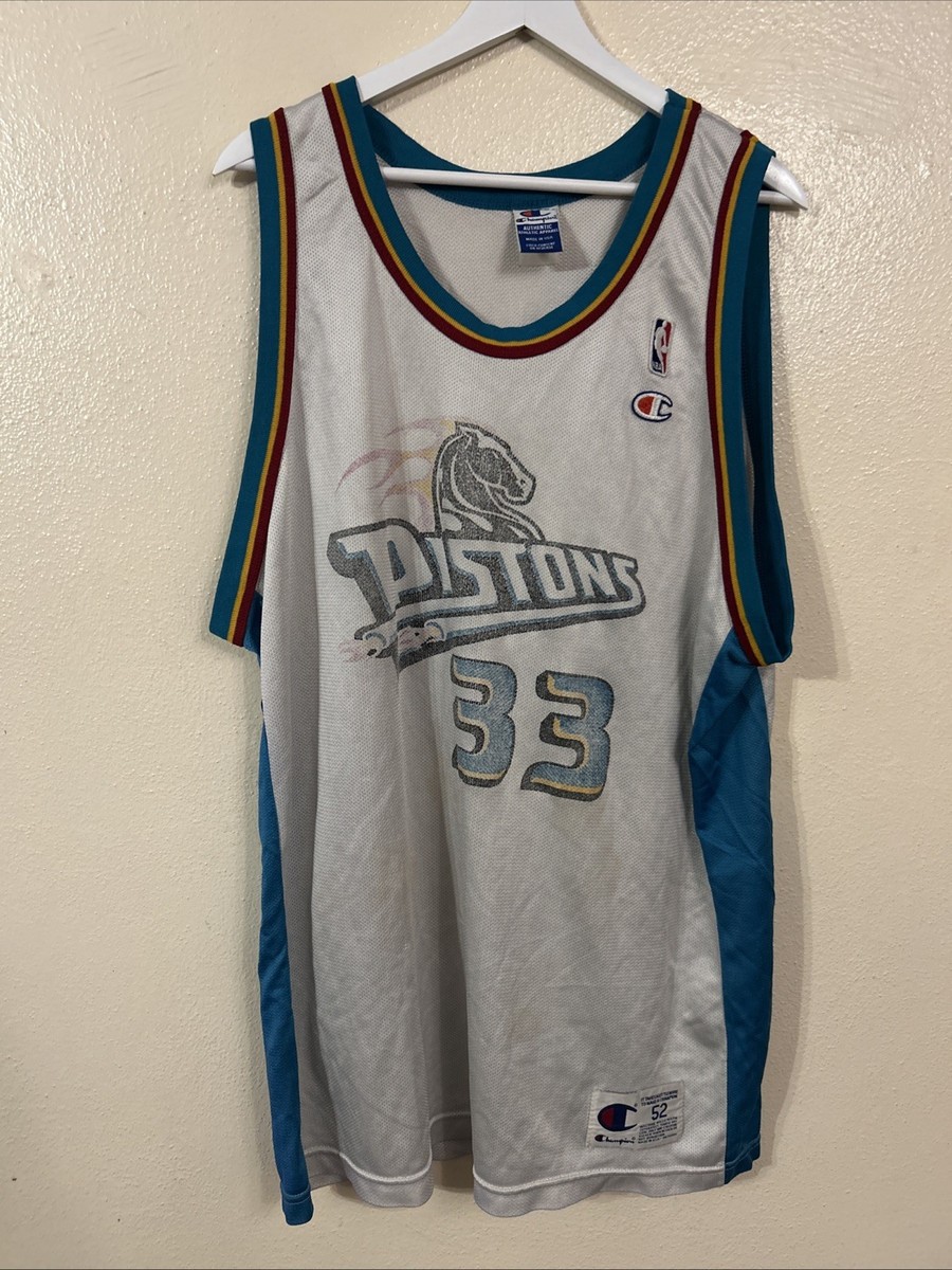 Detriot Pistons Grant Hill Champion jersey size 52 Vintage 90