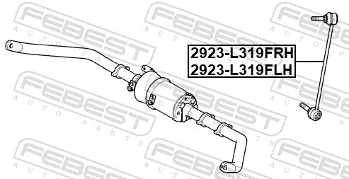 Fits FEBEST 2923-L319FLH STAB ROD. FRONT LEFT   ⭐UK Stock⭐