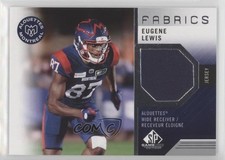 2021 SP Game Used Edition CFL Fabrics Eugene Lewis #EL 10bd