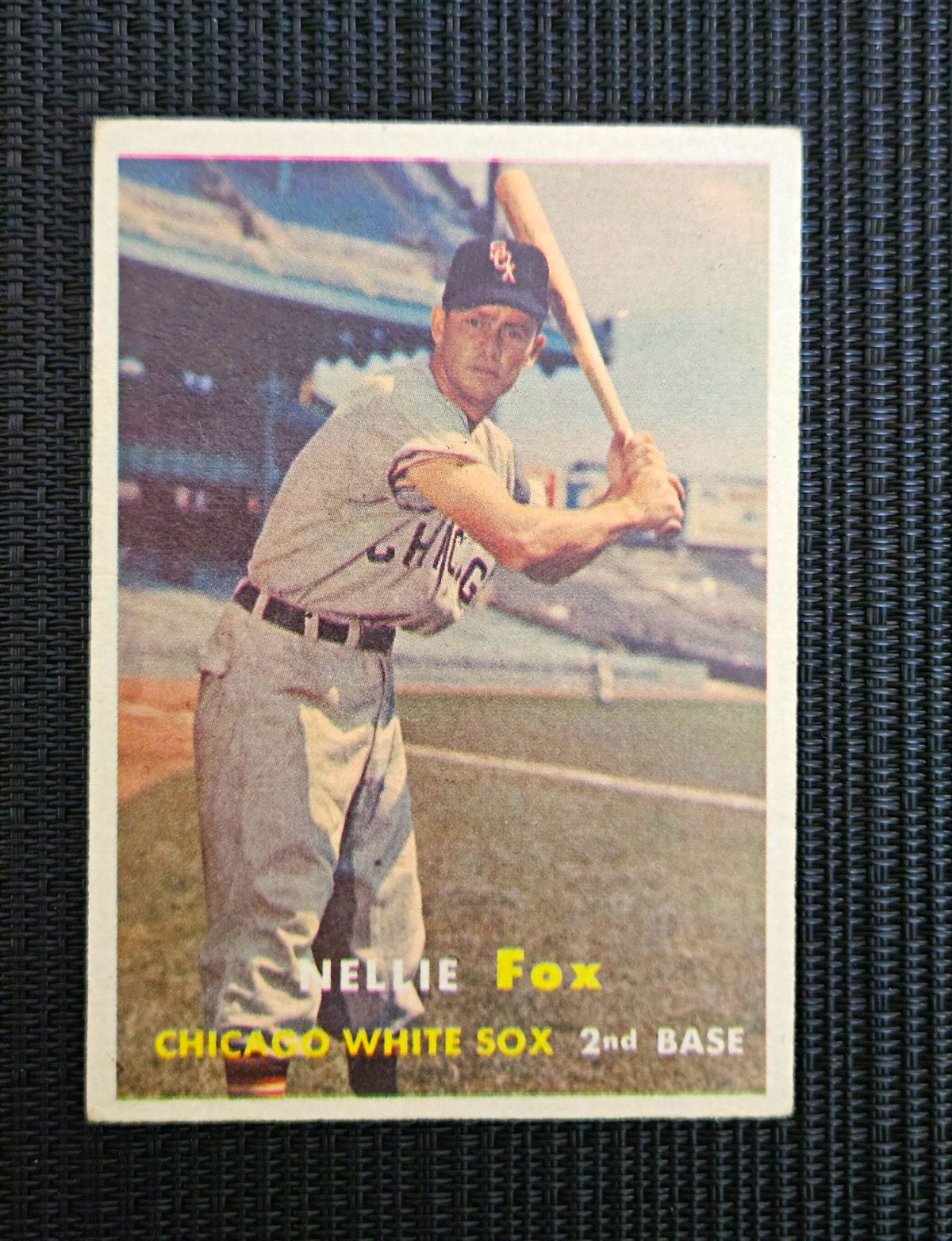 Topps 1957 Nellie Fox #38 Chicago White Sox Base Set Baseball Card