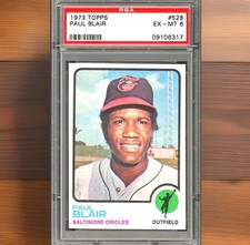 1973 Topps - Paul Blair #528 PSA 6