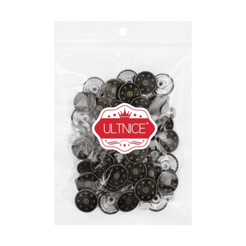 Ultnice 50pcs 17mm Sterne Matte Jean Tack Buttons Kit (Army Green) Jeansknopf - Bild 9 von 10