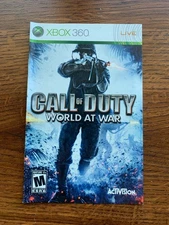 Call of Duty World at War XBOX 360 Instruction Manual Only