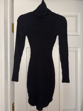 Black Turtle Neck Long Sleeve Dress Women’s Size XS