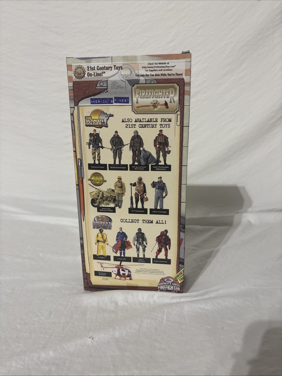 21st Century Toys Americas Finest Firefighter NIB 12" Figure Collectible 2002