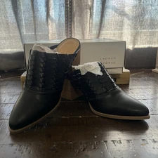 Lauren Conrad Women's River Birch Slip On Woven Mules Heel Black Size 9 139G