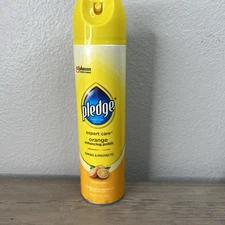 Pledge Furniture Wood Leather Appliances Enhancing Polish Orange Spray ~ 9.7oz