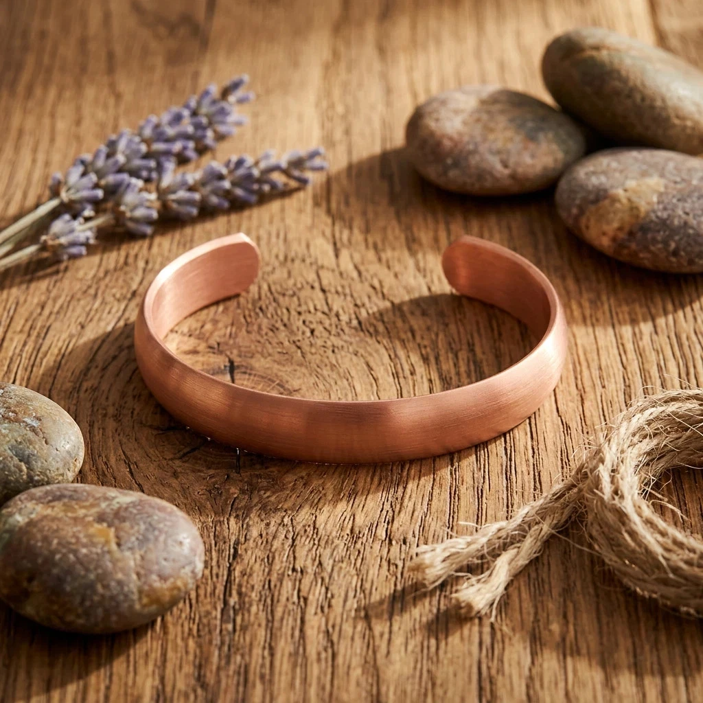 Solid Pure Copper Heavy Bracelet Arthritis Pain Therapy Energy Cuff Bangle New