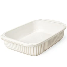 Baking Dish 5.1 Quarts, Casserole Dishes For Oven, Baking Pan With Handles, L...
