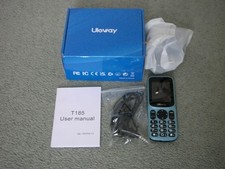 Uleway 4G T185 Unlocked Basic Mobile Phone boxed with earphones and instructions