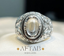 Natural Quartz Ring   925 Silver Handmade Crystal Healing Ring   Gift Her/Him