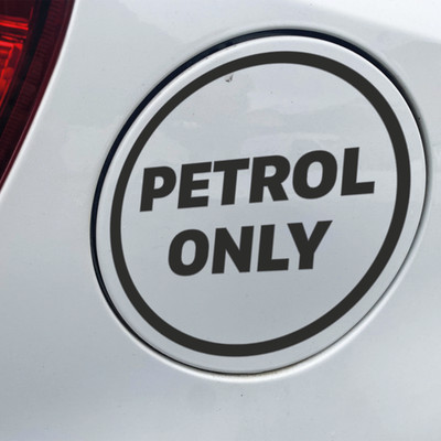 Petrol Fuel Only Sticker Vinyl Decal Car Van Fuel Cap Filler Flap Label