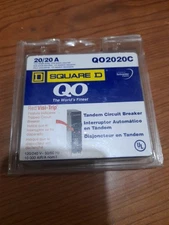 Square D QO 20-Amp 1-Pole Tandem Circuit Breaker by Schneider Electric