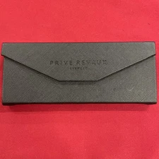 Privé Revaux Eyeglasses Foldable Black Hard Shell Triangular Case