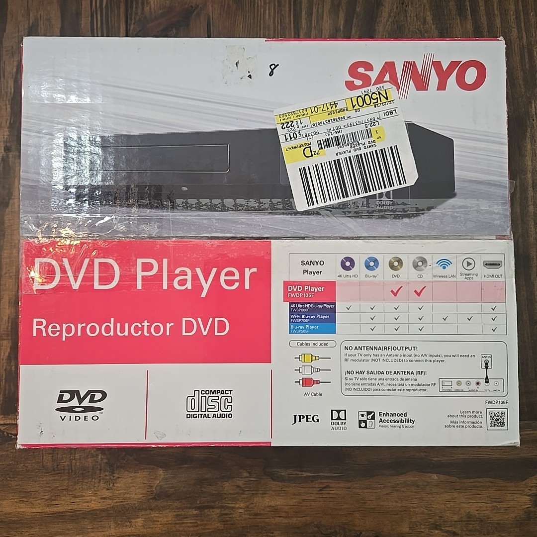 Reproductor Dvd W/remote Nib!