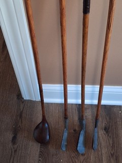 Vintage Hickory Shafted Golf Clubs (set of 4)