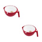 1PC Doppelschichten Tragbarer Reiswaschfilterkorb Obstgemüse Trocknungskorb