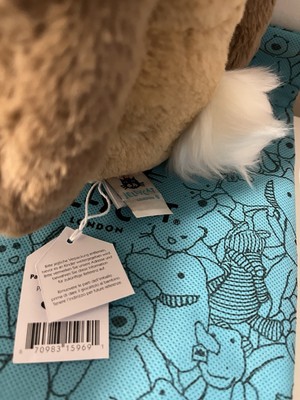 Jellycat Bashful Patchwork Brown Bunny With Dust Bag 100%Authentic