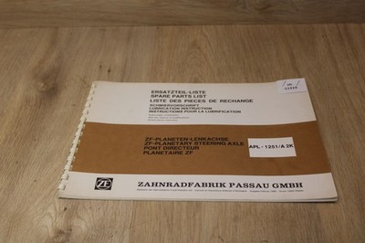 ZF APL-1251/A2K Ersatzteilliste   1980 xb11319