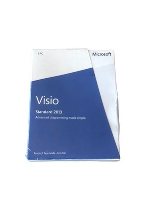 Microsoft Visio Standard 2013 SKU D86-04736 with Product Key Card New Sealed