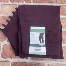 NEW Terra  Sky Darkest Plum Capri Ladder Lace Leggings Plus Size 3X 24w-36w