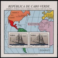 Kap Verde; 60 $ Segelschiffe 1987 **  (10,-)