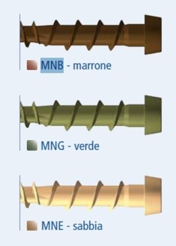 Viti Torx Mini per Pavimenti Decking in Legno - Verde Sabbia Marrone 200 PZ - Foto 5 di 6