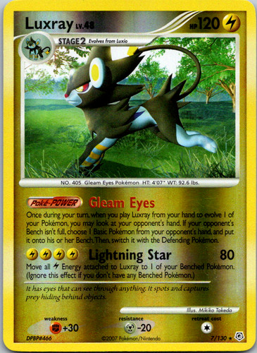 エリィ（感謝）　/7 Luxray- 7/130-Diamond & Pearl Reverse Holo Rare NM/LP | eBay
