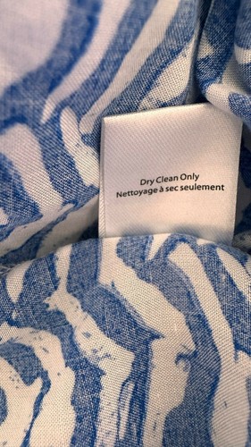 S/I Studio Women’s Sz XL Blue/White Geometric Print 3/4 Sleeve Blouse - Picture 6 of 6