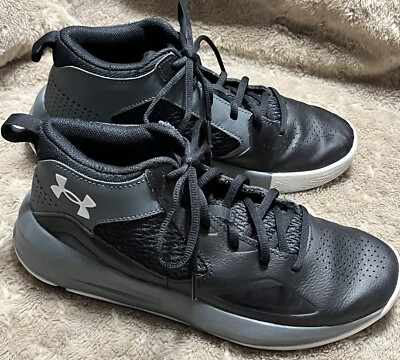 Under Armour Lockdown Black Gray Basketball Shoes 3023949-001 Mens  Women