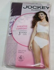 New 3 pack JOCKEY 100 combed cotton FRENCH CUT BREATHABLE comfort PURPLE LILAC