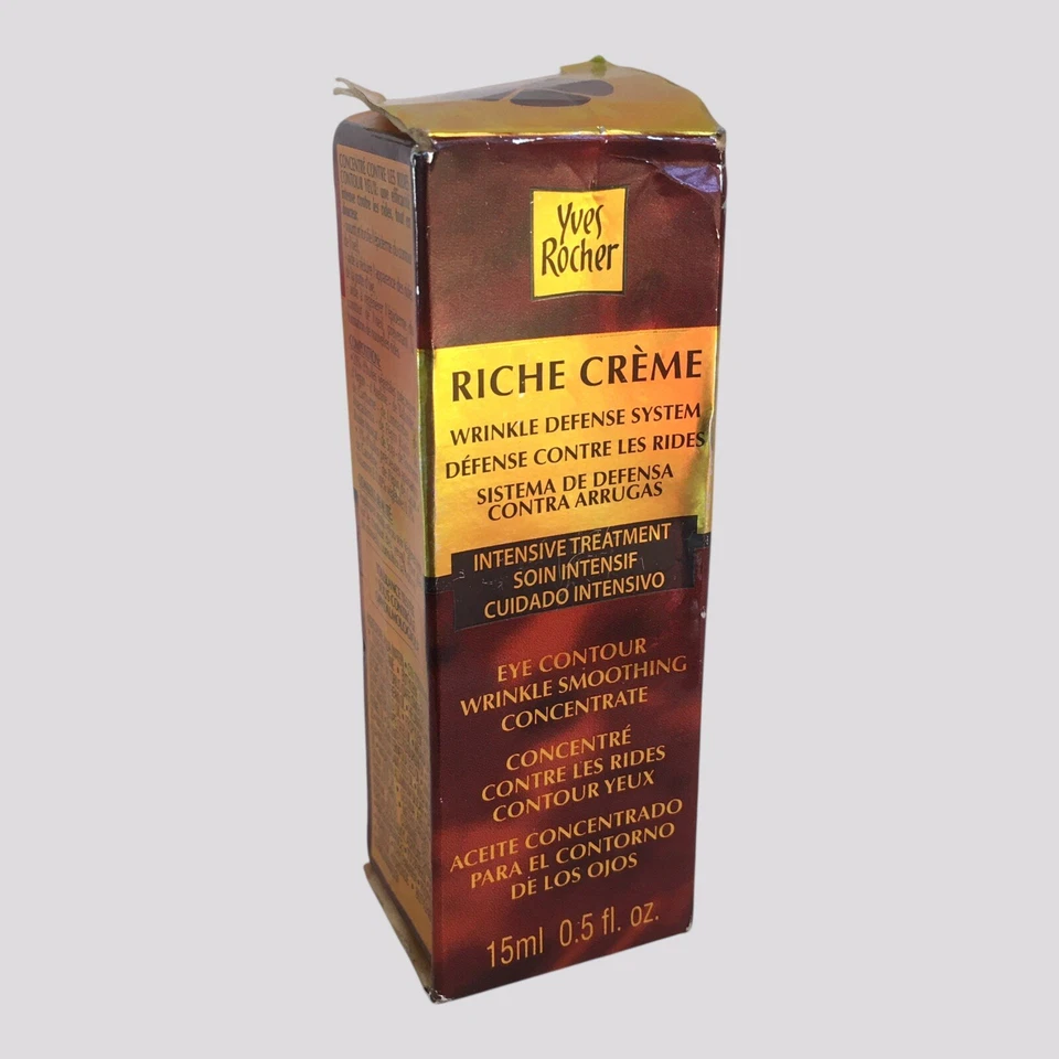 Yves Rocher Riche Crème Creme Antirrugas para os Olhos - 0,5 fl oz - FÓRMULA ORIGINAL - Imagem 2 de 4