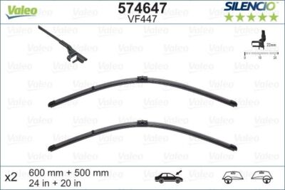 VALEO 574647 Wischblatt für BMW