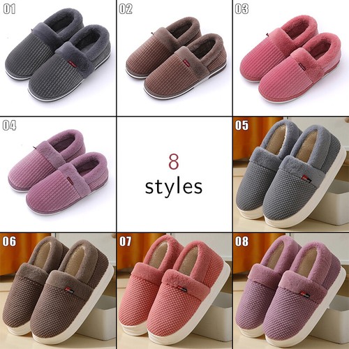 Faux Fur Thick-soled Winter Memory Foam Slippers Full Collar Boots Comfort Warm - Picture 3 of 28
