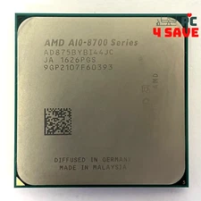 AMD PRO A10-8750B 3.60GHz 4-Core Socket FM2+ Desktop CPU Processor AD875BYBI44JC