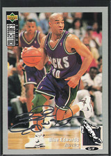 1994 Collector's Choice #152 Blue Edwards Silver Signatures