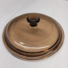 Pyrex Vision Lid Amber Replacement Pan Pot Cover 6 in Glass Cookware Small Knob