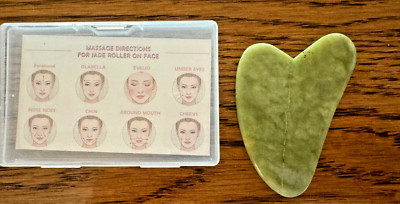 Natural Jade Stone Gua Sha Board Facial Massager Skin Lifting Scraping Tool NEW