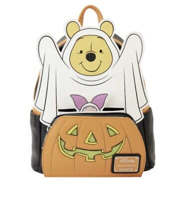 Loungefly Pooh & Piglet Halloween Light Up Mini Backpack New!