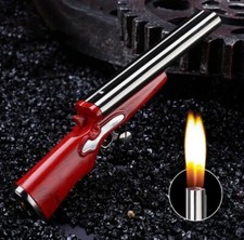 Accendino come pistola🔥Mini accendino a pistola doppio tubo fiamma nuovo