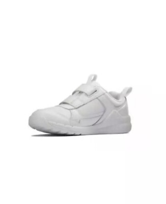 CLARKS ältere weiße ORBIT RIDE JUNGEN FREIZEIT SPORT SNEAKER 4 F / EU 37