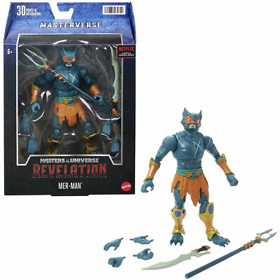 Neue Masters of the Universe Masterverse Mer-Man Actionfigur - Revelation Serie