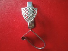 J6337 ANTIQUE DUTCH 833 SILVER CHATELAINE CLIP KNITTING/SEWING See Description