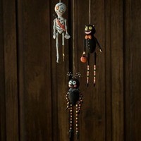 Vi0155 7 Dangle Arms Legs Halloween Icon Jingle Ornament Decoration Fun Vi0155 7 Dangle Arms Legs Halloween Icon Jingle Ornament Decoration Fun