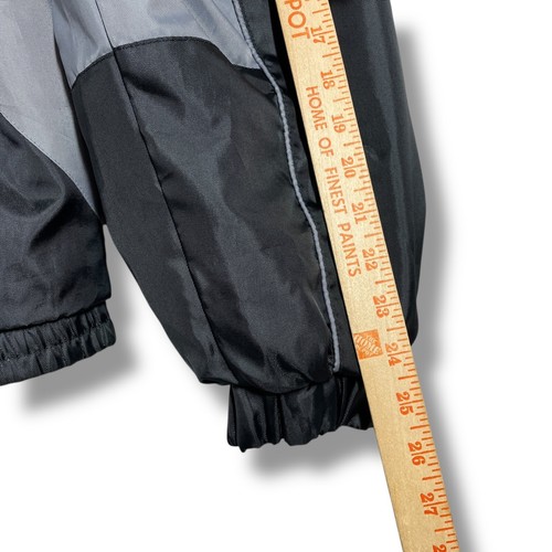 NFL Raiders Jacket Mens Windbreaker Full Zip Lightweight Black Retro Size L - Picture 8 of 8