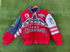 Vintage 2002 Jeff Hamilton JH Designs Anaheim Angels World Series Custom Jacket